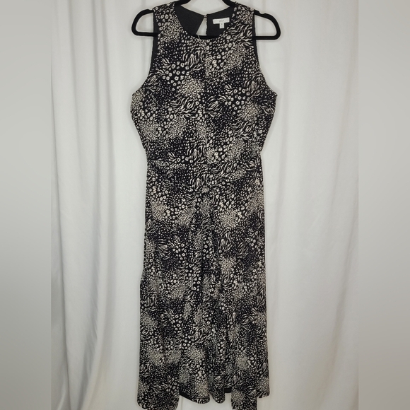 Joie Mairead D Caviar Cropped Wide-Leg Wrap Waist Palazzo Pant Jumpsuit - Sz 12 - Picture 6 of 16